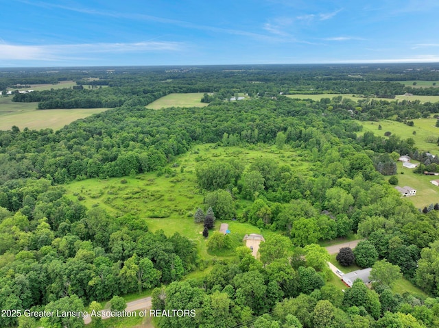 6322 Springport Rd, Eaton Rapids, MI 48827 - drone / aerial view of a heavily wooded area