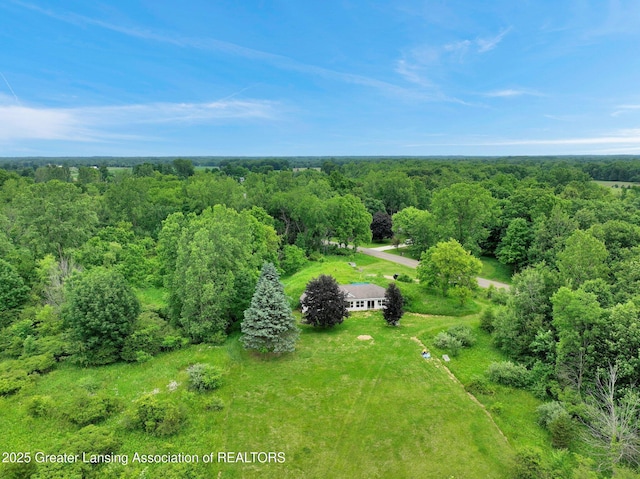 6322 Springport Rd, Eaton Rapids, MI 48827 - view of subject property with a heavily wooded area