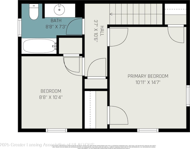 413 N Pennsylvania Ave, Lansing, MI 48912 - room layout