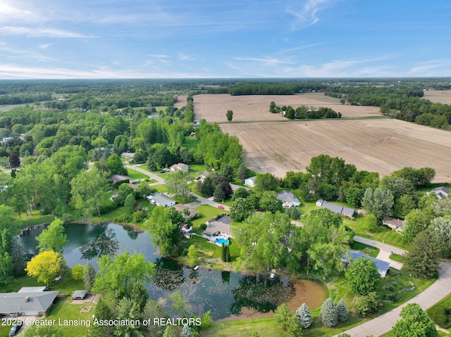 7713 Jon Scott Dr, Grand Ledge, MI 48837 - overview of rural landscape featuring a large body of water