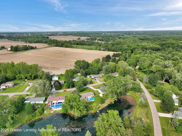 7713 Jon Scott Dr, Grand Ledge, MI 48837 - view of property location featuring a large body of water and a forest