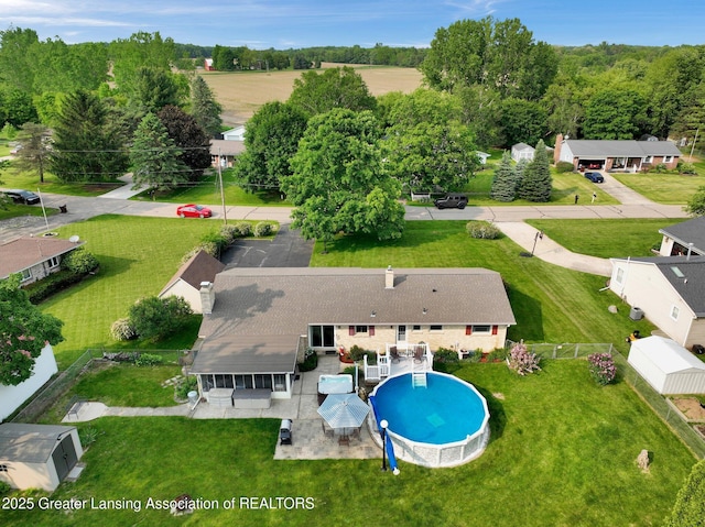 7713 Jon Scott Dr, Grand Ledge, MI 48837 - view from above of property