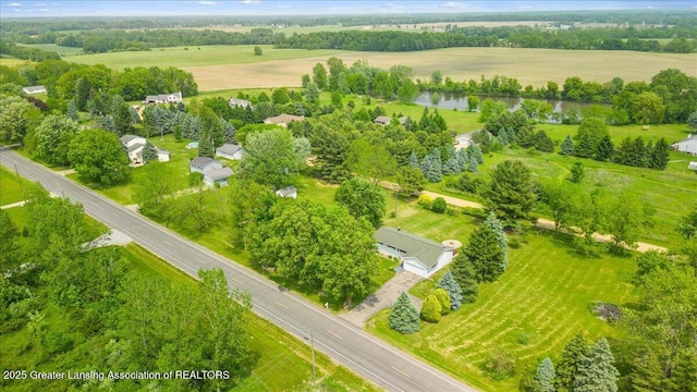 1941 S Royston Rd, Eaton Rapids, MI 48827 - overview of rural landscape featuring a nearby body of water and a tree filled landscape