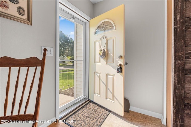 1727 Springfield Ln, Lansing, MI 48912 - foyer featuring plenty of natural light and baseboards