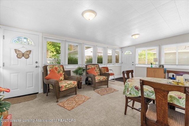 1727 Springfield Ln, Lansing, MI 48912 - sunroom with vaulted ceiling