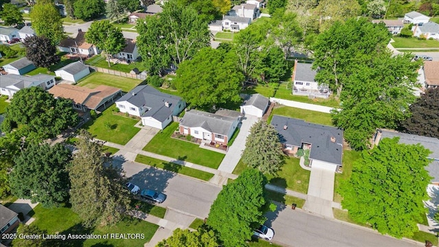 1727 Springfield Ln, Lansing, MI 48912 - aerial view of property and surrounding area with nearby suburban area