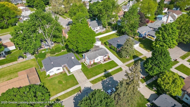 1727 Springfield Ln, Lansing, MI 48912 - aerial view of property and surrounding area featuring nearby suburban area