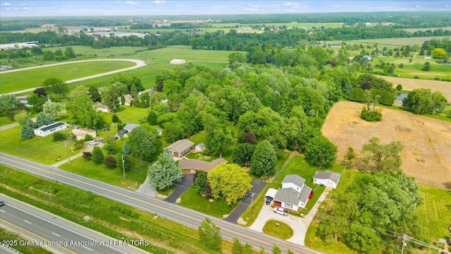 1055 Hull Rd, Mason, MI 48854 - drone / aerial view of a tree filled landscape