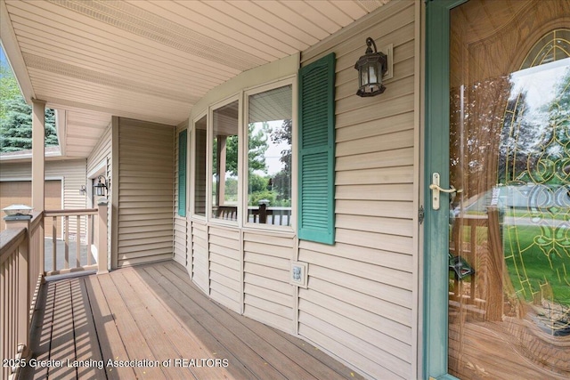 1055 Hull Rd, Mason, MI 48854 - view of porch
