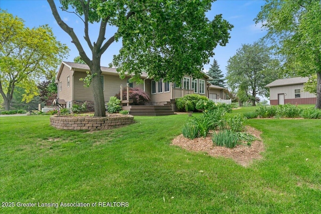 1055 Hull Rd, Mason, MI 48854 - view of green lawn