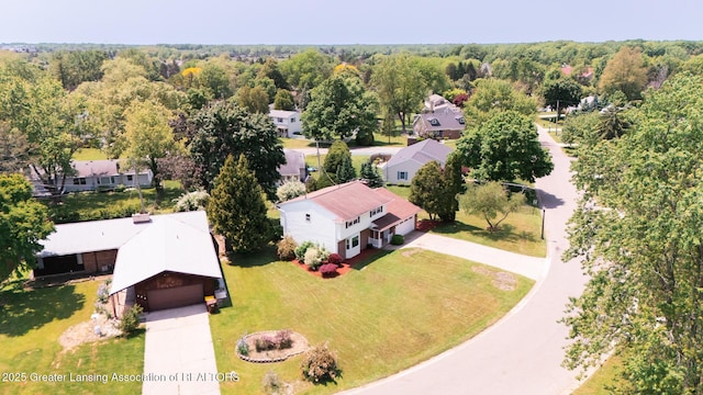 120 Chanticleer Trl, Lansing, MI 48917 - aerial perspective of suburban area