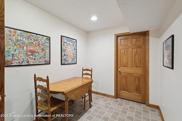 11782 Sara Ann Dr, Dewitt, MI 48820 - dining area with baseboards and recessed lighting