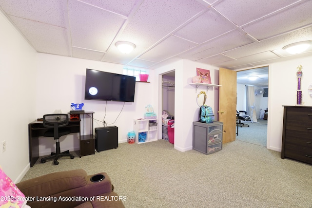 5013 Algonquin Way, Okemos, MI 48864 - interior space featuring a drop ceiling and baseboards