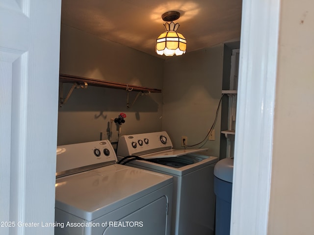 15632 Park Lake Rd, East Lansing, MI 48823 - washroom featuring washer and clothes dryer