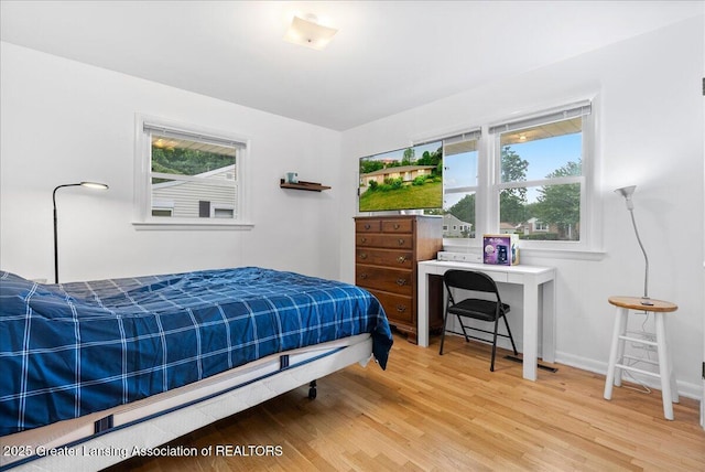 5195 E Brookfield Dr, East Lansing, MI 48823 - bedroom featuring light wood-type flooring and baseboards