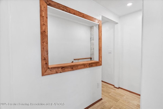 5195 E Brookfield Dr, East Lansing, MI 48823 - corridor featuring light wood-style flooring and recessed lighting