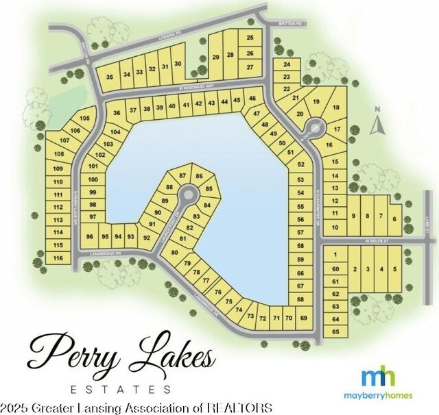 606 Launch Point Dr, Perry, MI 48872 - parcel map