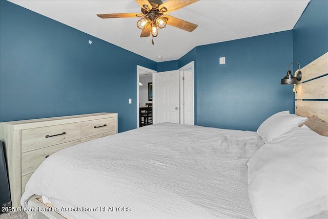 12947 Townsend Dr Unit 412, Grand Ledge, MI 48837 - bedroom featuring ceiling fan
