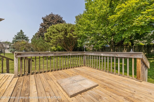 1802 Rockdale Ave, Lansing, MI 48917 - view of wooden terrace
