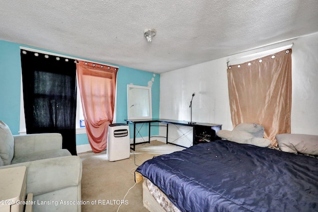 1515 Prospect St, Lansing, MI 48912 - carpeted bedroom with a textured ceiling