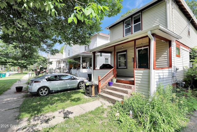 1515 Prospect St, Lansing, MI 48912 - view of front facade with a porch