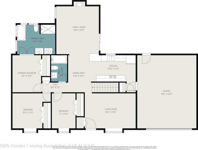 1808 Cadillac Ave, Lansing, MI 48917 - property floor plan