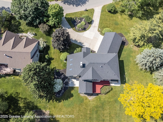 1120 Nautical Dr, Okemos, MI 48864 - view from above of property