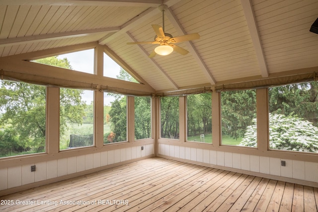 1120 Nautical Dr, Okemos, MI 48864 - unfurnished sunroom with hardwood / wood-style flooring, wood walls, wooden ceiling, and plenty of natural light