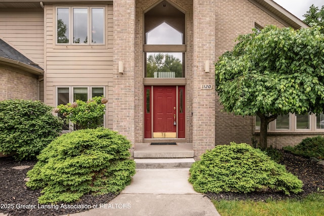1120 Nautical Dr, Okemos, MI 48864 - view of exterior entry with brick siding