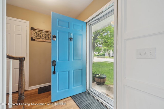 942 W Grand River Ave, East Lansing, MI 48823 - entryway with wood finished floors