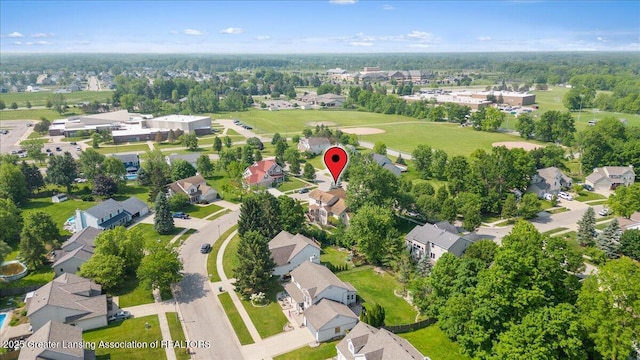 2134 Cedar Bend Dr, Holt, MI 48842 - aerial overview of property's location featuring nearby suburban area