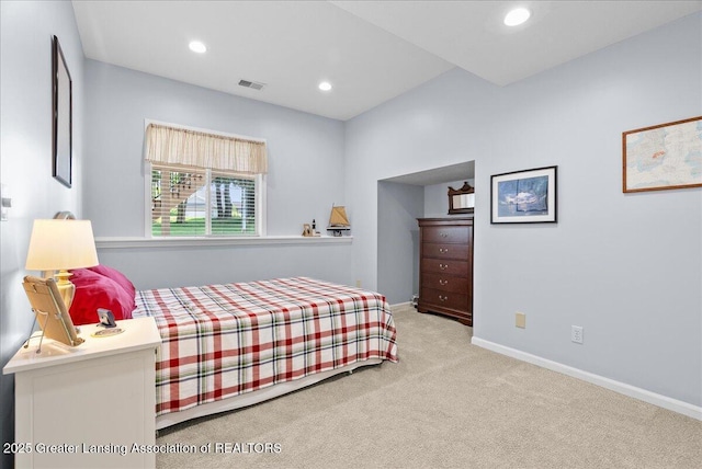 2134 Cedar Bend Dr, Holt, MI 48842 - carpeted bedroom featuring recessed lighting and baseboards