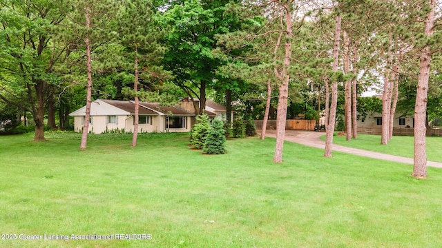 753 E Saginaw St, East Lansing, MI 48823 - view of green lawn featuring driveway