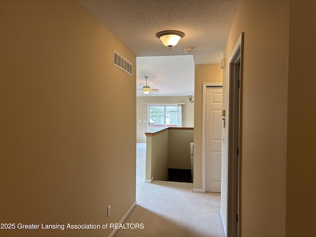 411 White Pine Blvd Unit 34, Lansing, MI 48917 - hall with carpet and a textured ceiling