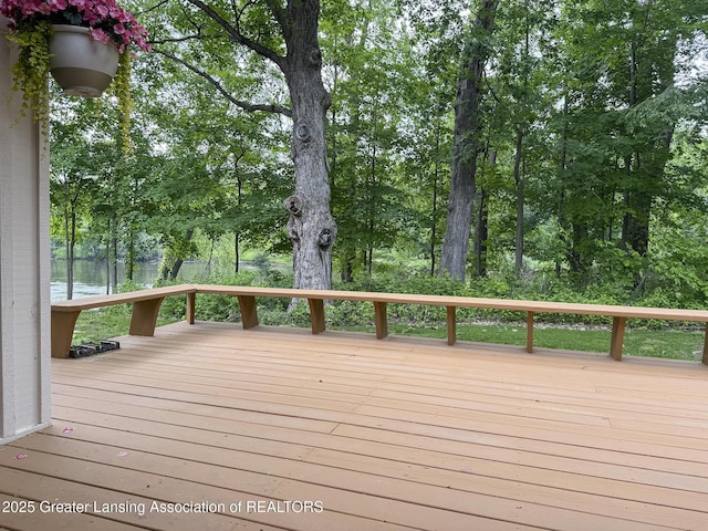 12855 Oneida Woods Trl, Grand Ledge, MI 48837 - view of wooden deck