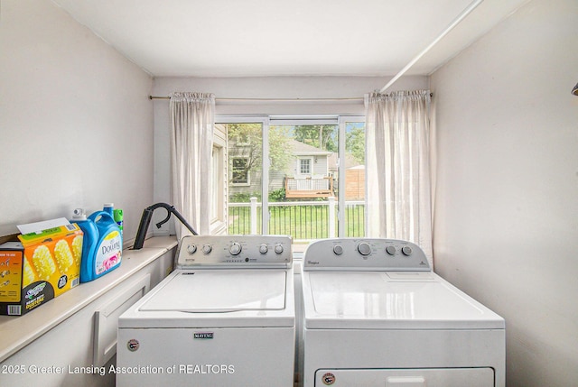 131 W S St, Williamston, MI 48895 - laundry area with washer and clothes dryer