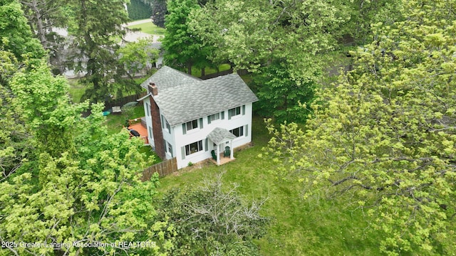 627 State St, Eaton Rapids, MI 48827 - view from above of property