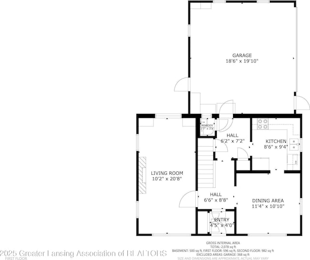 627 State St, Eaton Rapids, MI 48827 - property floor plan