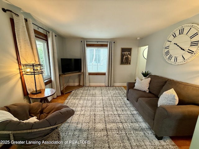 227 S Foster Ave, Lansing, MI 48912 - living room with wood finished floors and baseboards