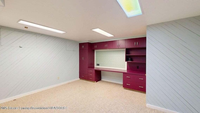 1046 Cresenwood Rd, East Lansing, MI 48823 - unfurnished office featuring wooden walls and light colored carpet