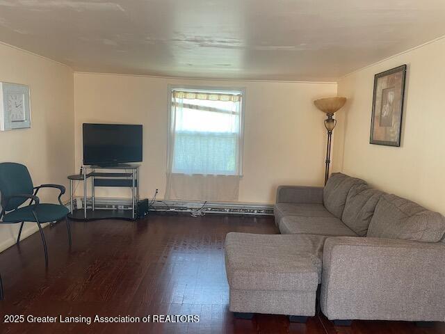 4022 Stabler St, Lansing, MI 48910 - living room with wood finished floors