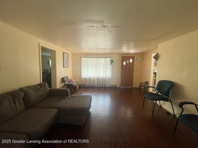 4022 Stabler St, Lansing, MI 48910 - living room featuring wood finished floors