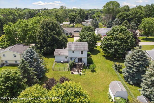 202 Kerry St, Eaton Rapids, MI 48827 - aerial perspective of suburban area