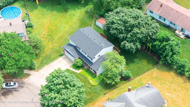 1965 Rutgers Cir, East Lansing, MI 48823 - view from above of property