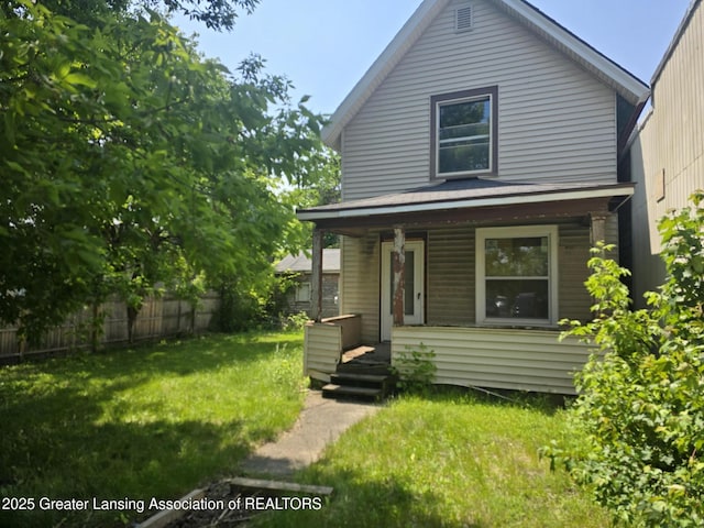 749 N Larch St, Lansing, MI 48906 - view of front of property featuring covered porch