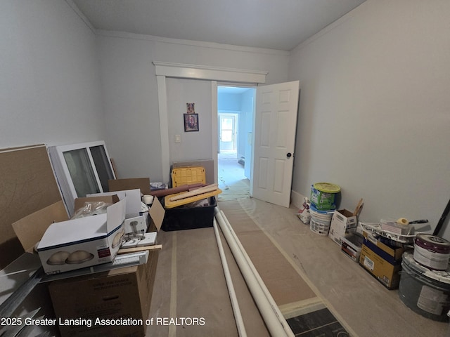 749 N Larch St, Lansing, MI 48906 - bedroom featuring ornamental molding