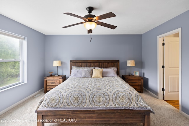 15925 Turnberry St, Lansing, MI 48906 - carpeted bedroom with baseboards and ceiling fan