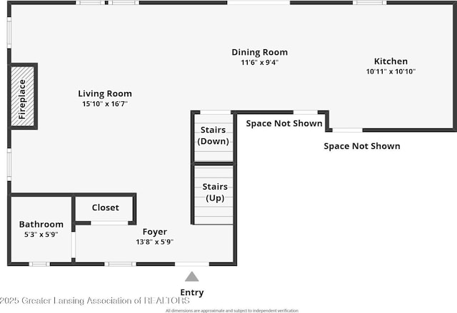 15925 Turnberry St, Lansing, MI 48906 - view of room layout