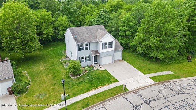 460 Blue Spruce Ln, Mason, MI 48854 - aerial view of property and surrounding area