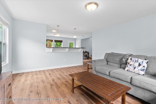 460 Blue Spruce Ln, Mason, MI 48854 - living area with wood finished floors and plenty of natural light